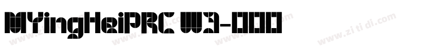 MYingHeiPRC W3字体转换